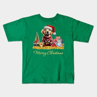 Merry Christmas Labrador Kids T-Shirt